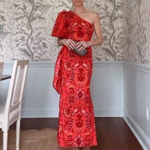 Cara Cara Lucia Dress - Peacock Watermelon